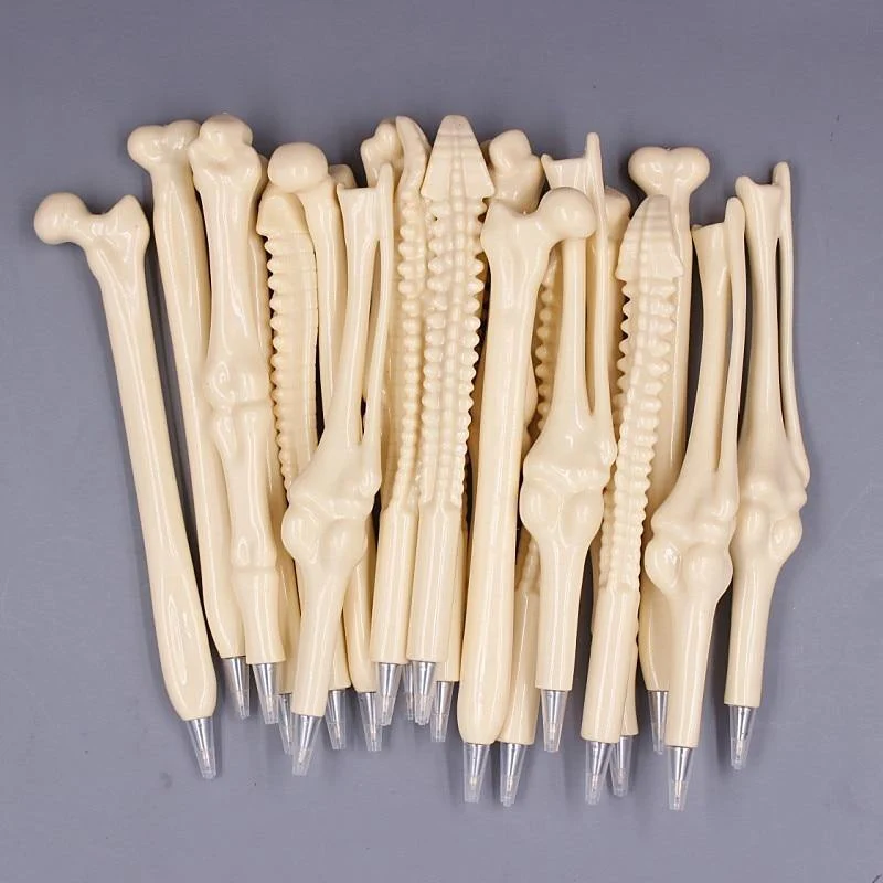 50 Pcs Großhandel Knochenform Kugelschreiber Neuheit Stift Schreibzubehör Geschenk Schule Büro