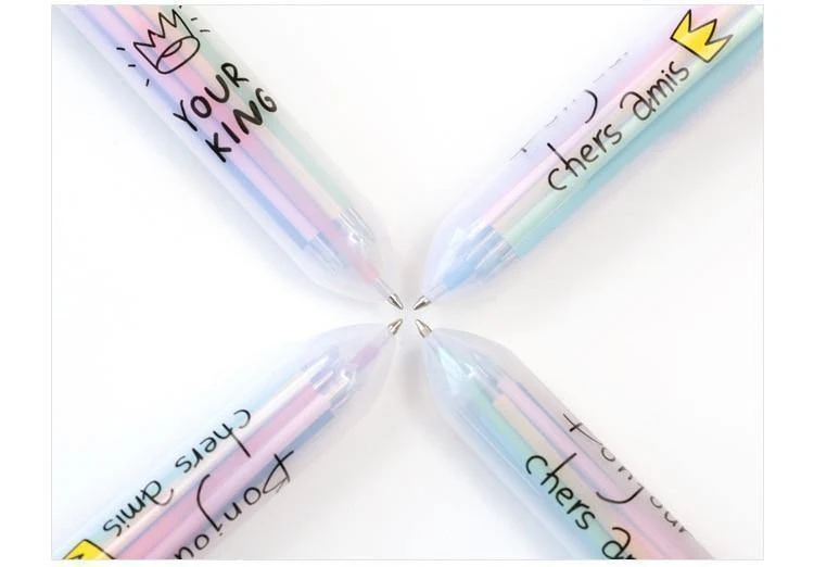 Süß Candy Farbe Multi 10 Farbe In Einem Satz Kugelschreiber Schreiben Schule Bürobedarf Schreibwaren