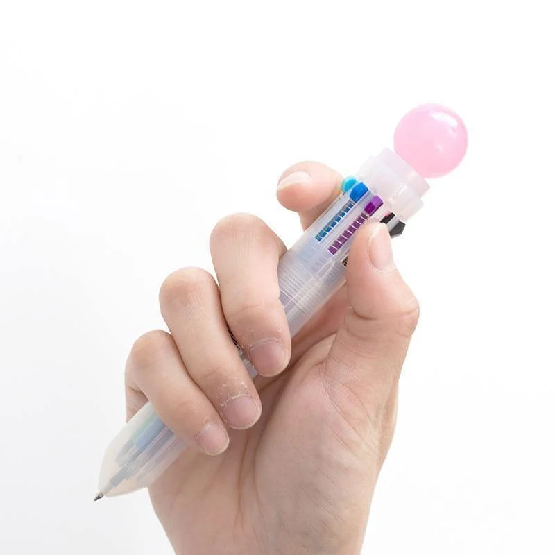 Süß Candy Farbe Multi 10 Farbe In Einem Satz Kugelschreiber Schreiben Schule Bürobedarf Schreibwaren