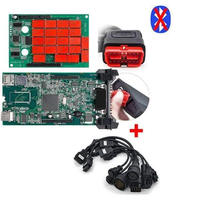 LKW-Kabel, kompletter Satz, 8 Stück, für CDP TCS Pro Plus / Multidiag Pro / MVD, OBDII-Diagnosetool, OBD 2-Scanner, LKW-Kabel