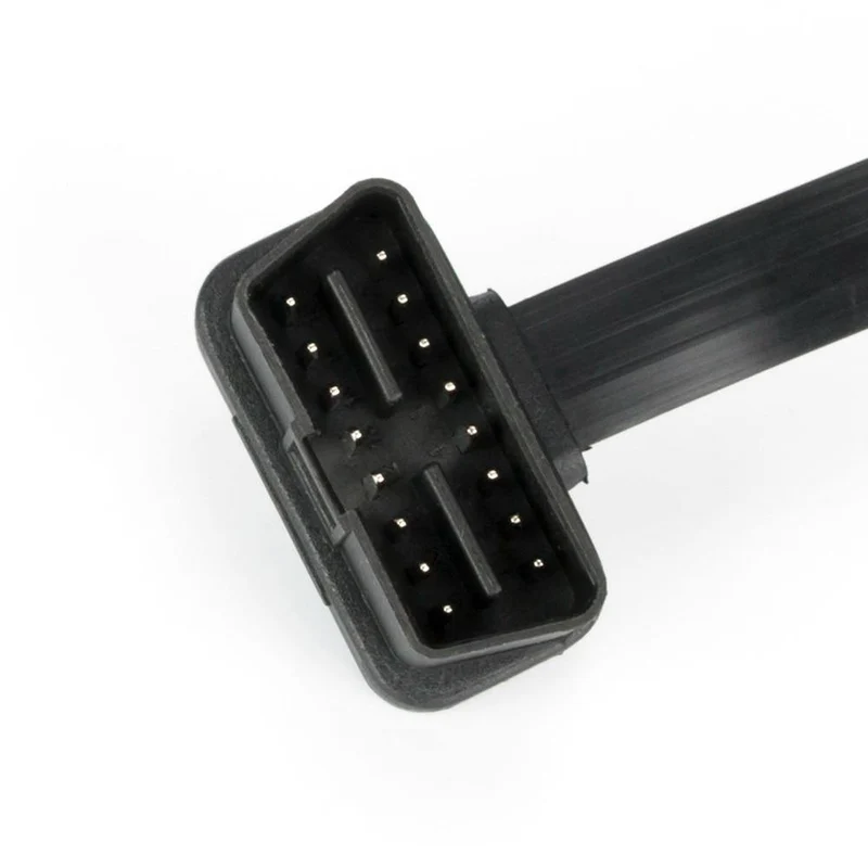 OBD II OBD2 16 Pin Splitter Verlängerung Stecker auf Buchse Verlängerungskabel Adapter Diagnosewerkzeug Stecker mit Netzschalter