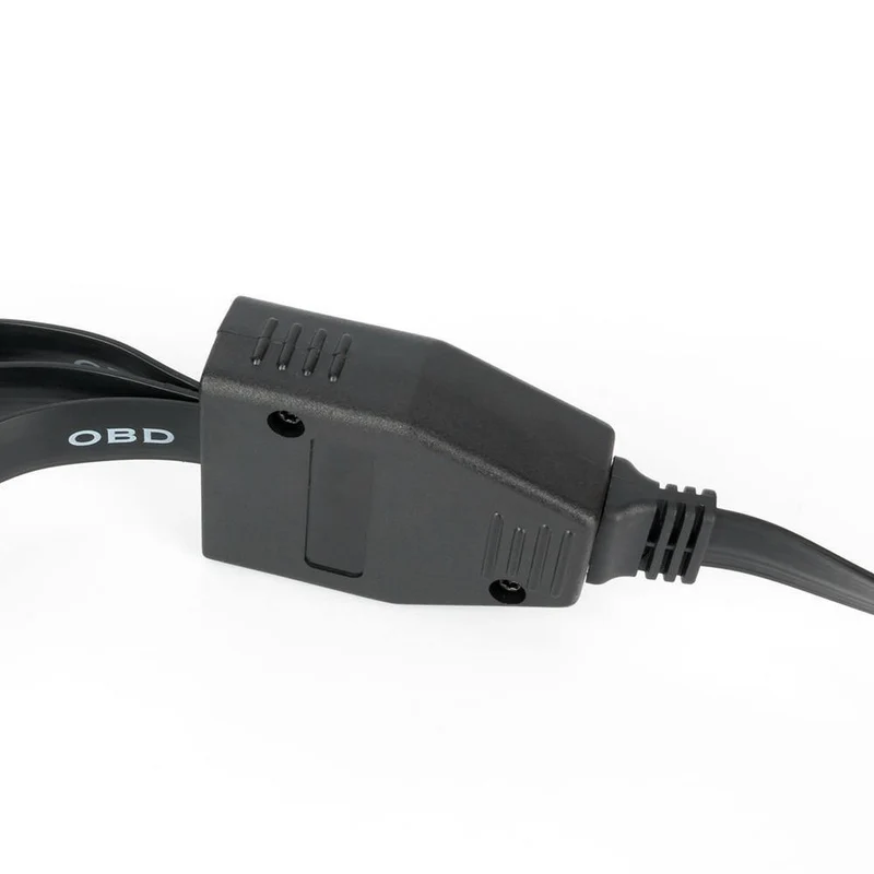 OBD II OBD2 16 Pin Splitter Verlängerung Stecker auf Buchse Verlängerungskabel Adapter Diagnosewerkzeug Stecker mit Netzschalter