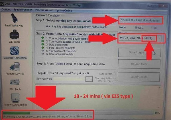 VVDI MB TOOL Power Adapter Arbeiten Sie mit VVDI MB TOOL für Benz W164 W204 W210 Datenerfassung W204 W207 alle Schlüssel verloren