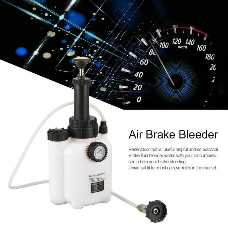 90 bis 120 PSI Eintopf-Druckluftbremsentlüftungs-Flüssigkeitswechsel-Kit Auto Auto Druckluftbetriebene Druckluftbrems-Vakuum-Werkzeug Fahrzeugausrüstung