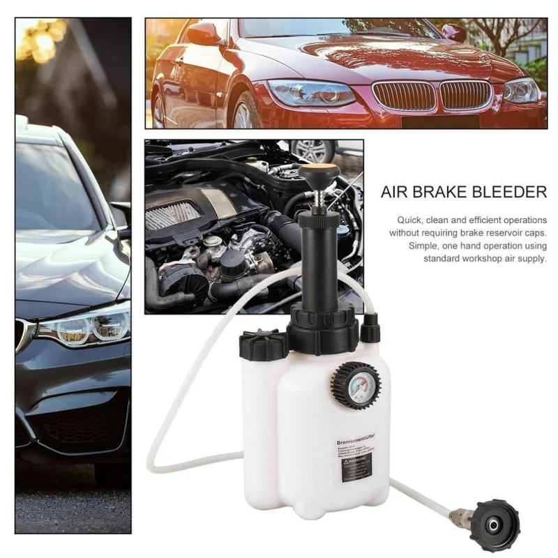 90 bis 120 PSI Eintopf-Druckluftbremsentlüftungs-Flüssigkeitswechsel-Kit Auto Auto Druckluftbetriebene Druckluftbrems-Vakuum-Werkzeug Fahrzeugausrüstung