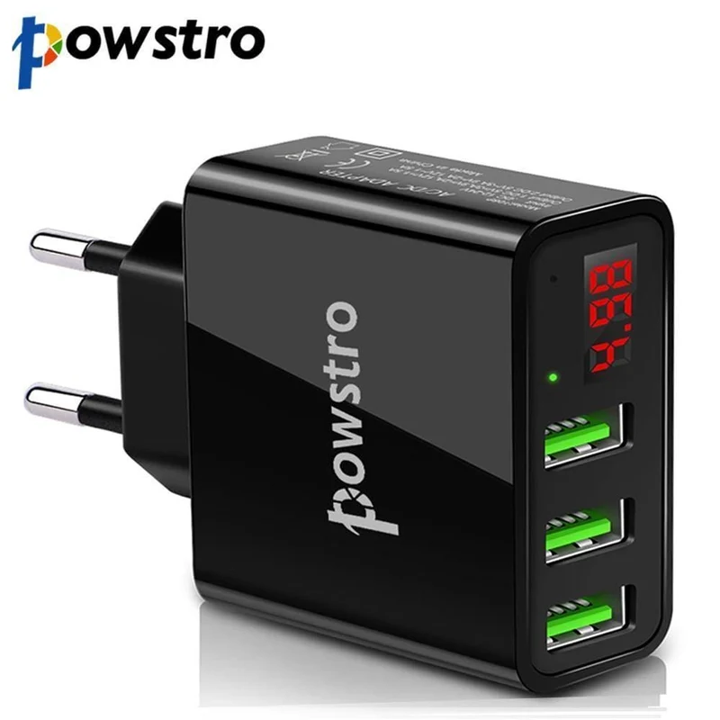 5V 3A Handy-Ladegerät 3 Port USB Wandladegerät Reiseadapter Ladespannung Strom für iPhone X 8 7 Samsung