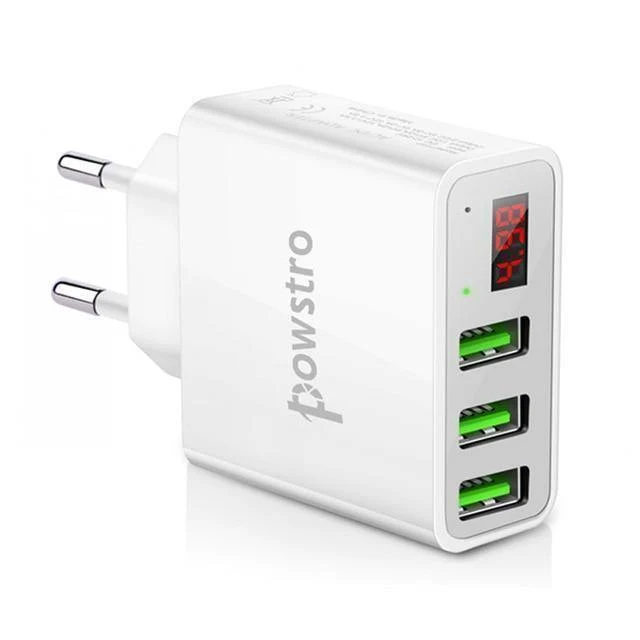 5V 3A Handy-Ladegerät 3 Port USB Wandladegerät Reiseadapter Ladespannung Strom für iPhone X 8 7 Samsung