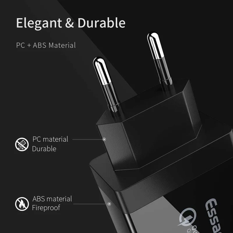 Quick Charge 3.0 USB-Ladegerät 30 W QC3.0 Schnelllade-USB-Wandladegerät für iPhone Samsung Xiaomi Handy-Ladegerät
