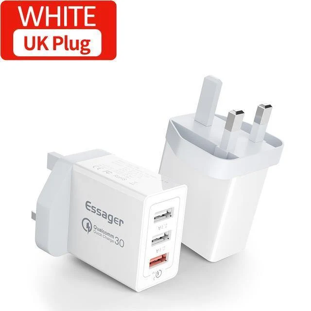Quick Charge 3.0 USB-Ladegerät 30 W QC3.0 Schnelllade-USB-Wandladegerät für iPhone Samsung Xiaomi Handy-Ladegerät