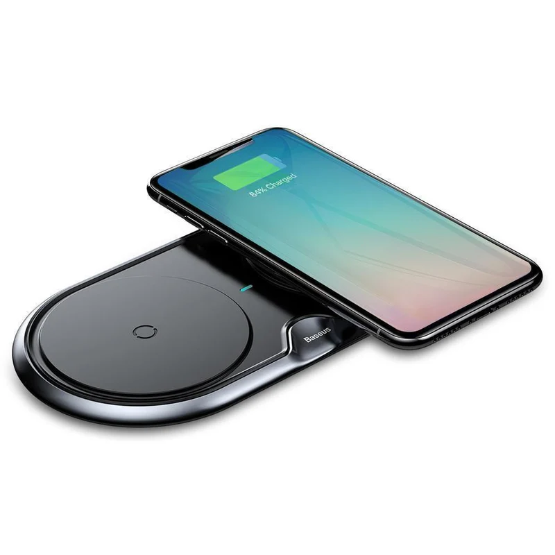 Drahtloses Ladegerät Dual Pad Silikon Schnellladung Xiaomi Samsung Iphone 10W Geschwindigkeit CN Stecker für Telefonladegeräte