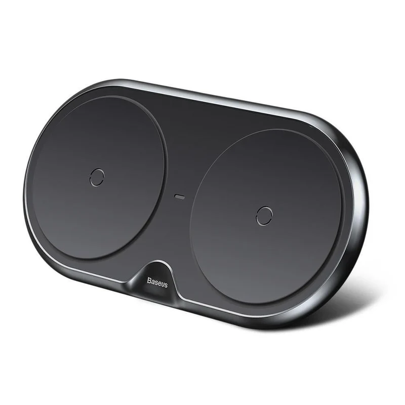 Drahtloses Ladegerät Dual Pad Silikon Schnellladung Xiaomi Samsung Iphone 10W Geschwindigkeit CN Stecker für Telefonladegeräte