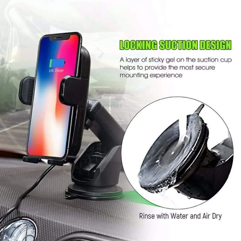 Auto-Infrarotsensor, automatisches Qi-Schnellladegerät für kabelloses Auto-Handy für iPhone X 8 Plus Samsung S9 S8 Plus S7 Note 8