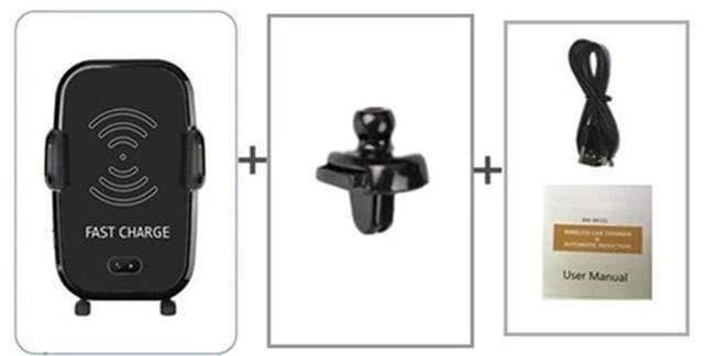 Auto-Infrarotsensor, automatisches Qi-Schnellladegerät für kabelloses Auto-Handy für iPhone X 8 Plus Samsung S9 S8 Plus S7 Note 8