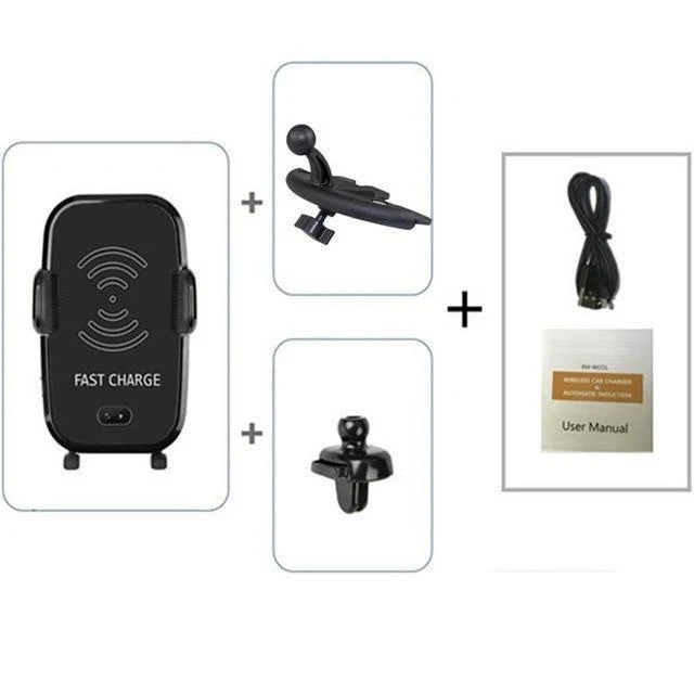 Auto-Infrarotsensor, automatisches Qi-Schnellladegerät für kabelloses Auto-Handy für iPhone X 8 Plus Samsung S9 S8 Plus S7 Note 8