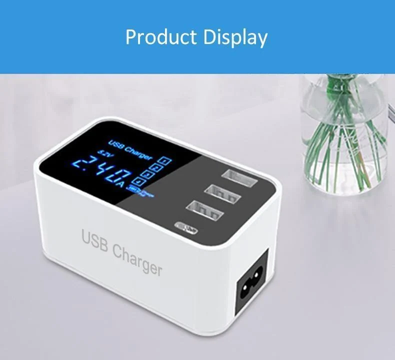 Typ C USB-Ladegerät HUB Led-anzeige Wand Ladegerät Schnelle Handy Ladegerät Für iPhone Samsung USB Adapter EU UNS stecker