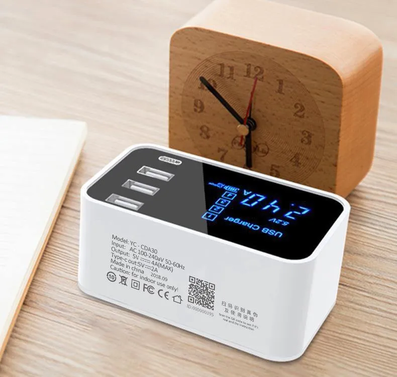 Typ C USB-Ladegerät HUB Led-anzeige Wand Ladegerät Schnelle Handy Ladegerät Für iPhone Samsung USB Adapter EU UNS stecker