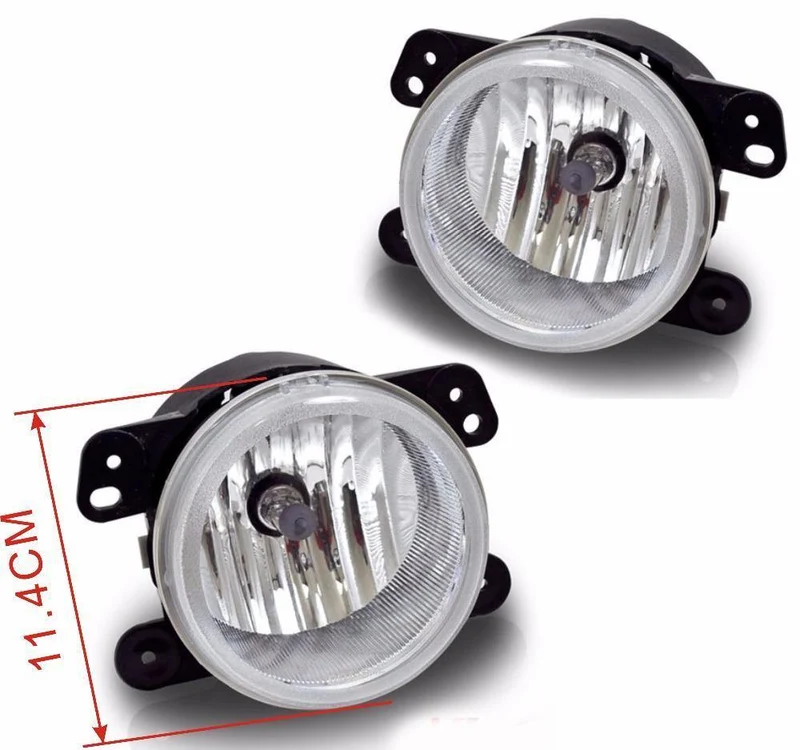 Gehäuse für Jeep Wrangler JK 2007-2011 Nebelscheinwerfer Halogen-Nebelscheinwerferbirne H10 12 V 42 W Autoscheinwerfer Montage Scheinwerfer 4 x 4 202 Dodge