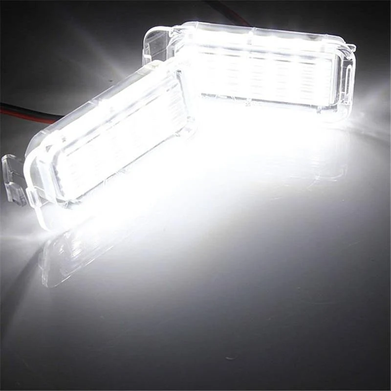 2Pcs 12V LED Kennzeichenbeleuchtung Kennzeichenbeleuchtung Lampe Für Ford / Fiesta / Focus / Kuga / C-MAX / Mondeo / Galaxy / Grand Autolicht