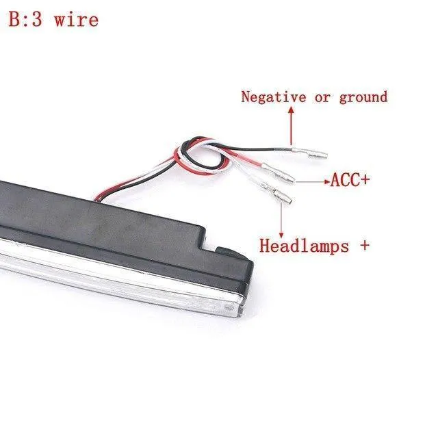 Weiß Universal 2 PCS 12V Auto 8 LED DRL Fahren Tagfahrlicht Tag LED Licht Kopf Lampe Super + schaltet Licht Funktionen