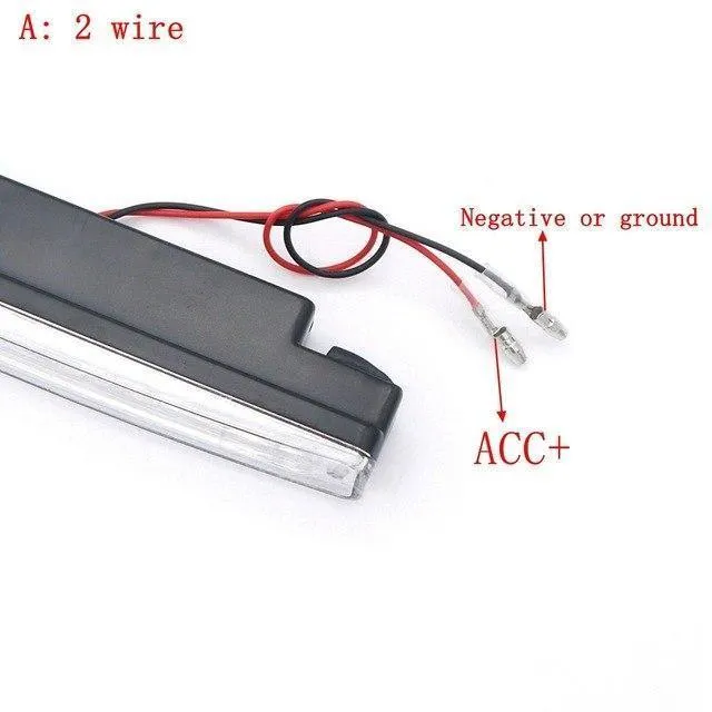 Weiß Universal 2 PCS 12V Auto 8 LED DRL Fahren Tagfahrlicht Tag LED Licht Kopf Lampe Super + schaltet Licht Funktionen