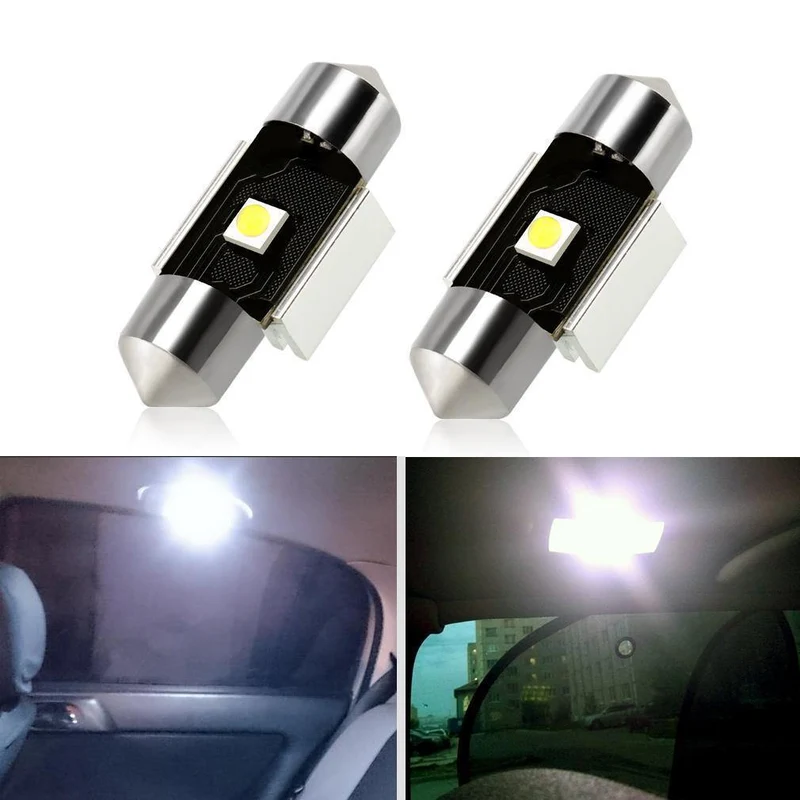2 Stücke C5W Led-lampen Canbus Girlandenlicht 31mm 36mm 39mm 41mm 6500 Karat Weiß Auto Dome Lampe Kennzeichen Auto Lichter D020