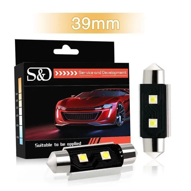2 Stücke C5W Led-lampen Canbus Girlandenlicht 31mm 36mm 39mm 41mm 6500 Karat Weiß Auto Dome Lampe Kennzeichen Auto Lichter D020