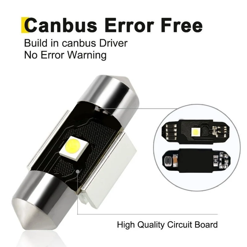 2 Stücke C5W Led-lampen Canbus Girlandenlicht 31mm 36mm 39mm 41mm 6500 Karat Weiß Auto Dome Lampe Kennzeichen Auto Lichter D020