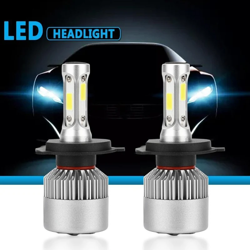 S2 LED 12V Scheinwerferlampe H1 H3 H4 LED H7 H11 H13 880 9004 9005 HB3 9006 HB4 9007 80W 6000K Lange Lebensdauer Autolicht