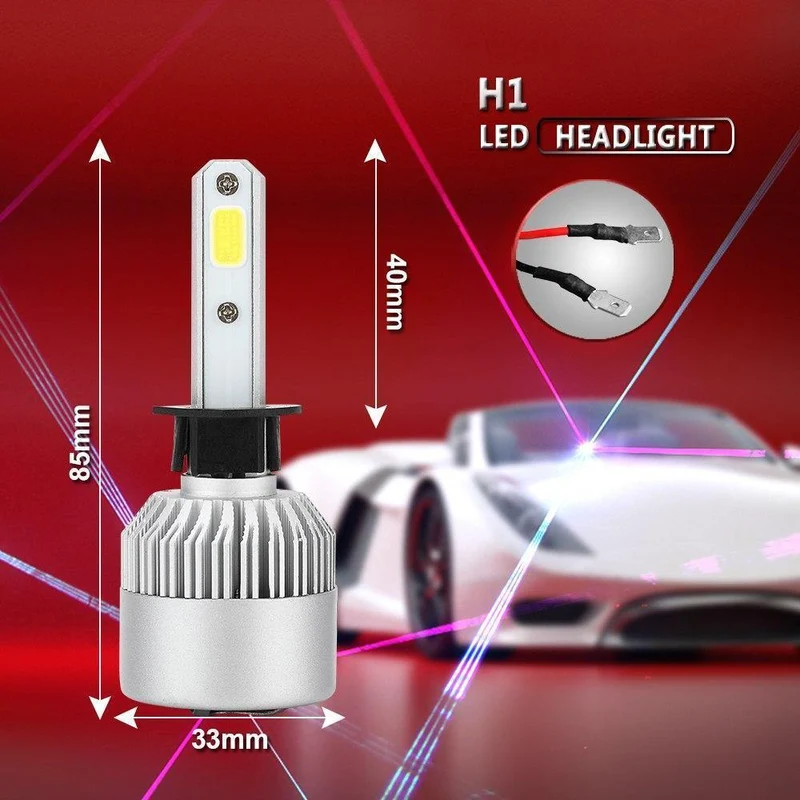 S2 LED 12V Scheinwerferlampe H1 H3 H4 LED H7 H11 H13 880 9004 9005 HB3 9006 HB4 9007 80W 6000K Lange Lebensdauer Autolicht