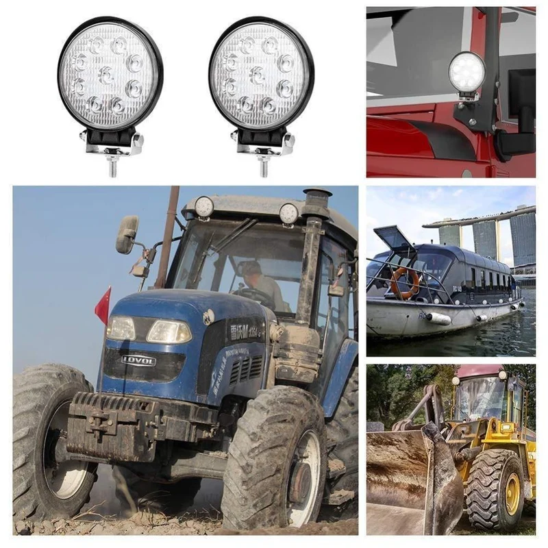 Auto Arbeit LED Lichtleiste 27W 51W 48W Auto Licht Spot Strahl 12v 24v Led Für Jeep ATV UAZ SUV 4WD 4x4 Lkw Traktor Offroad Scheinwerfer