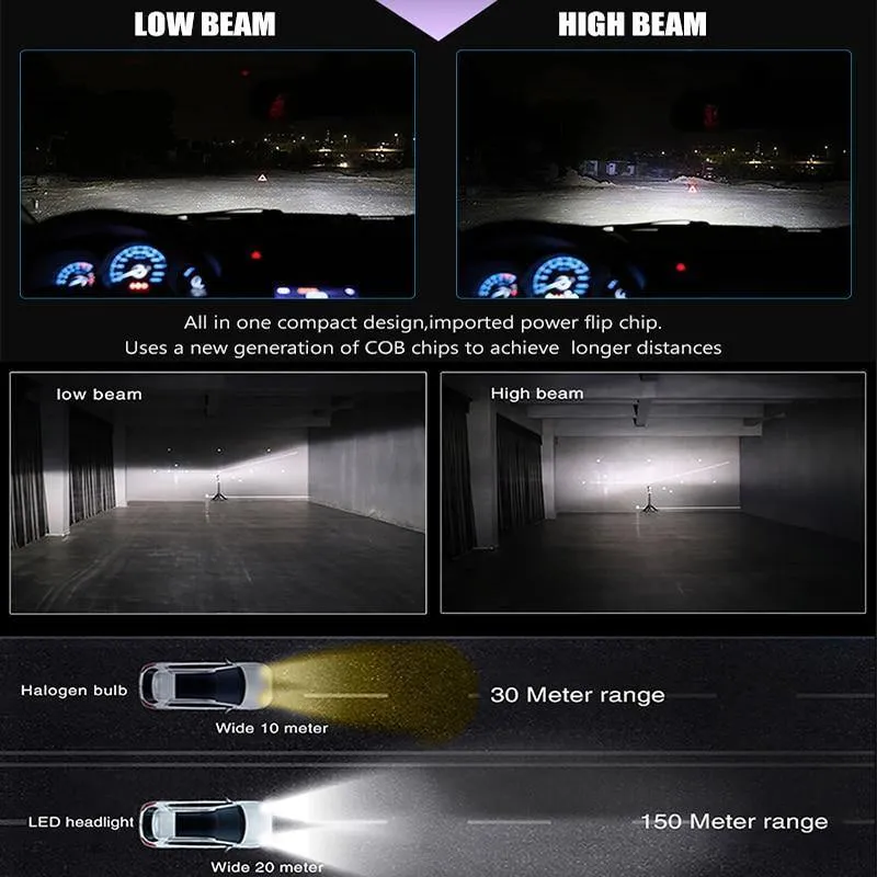 LED Auto Licht H4 H7 H8/H11 9005 9006 H1 BH3 BH4 Scheinwerfer 12000LM 6500K 80W 12V LED Birne für Auto Led Scheinwerfer für Autos