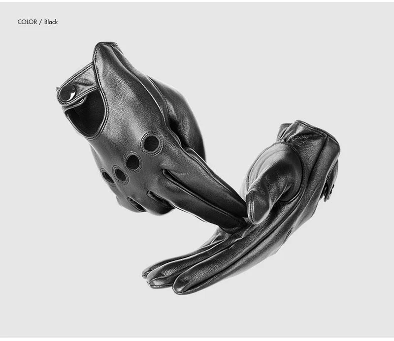 Echte Schaffelllederhandschuhe der Männer, die Auto-Motorrad-Fahrrad-Ziegenleder-Touch Screen Handschuhe fahren