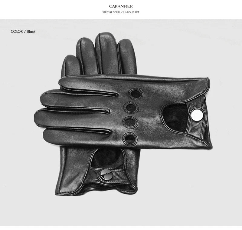 Echte Schaffelllederhandschuhe der Männer, die Auto-Motorrad-Fahrrad-Ziegenleder-Touch Screen Handschuhe fahren