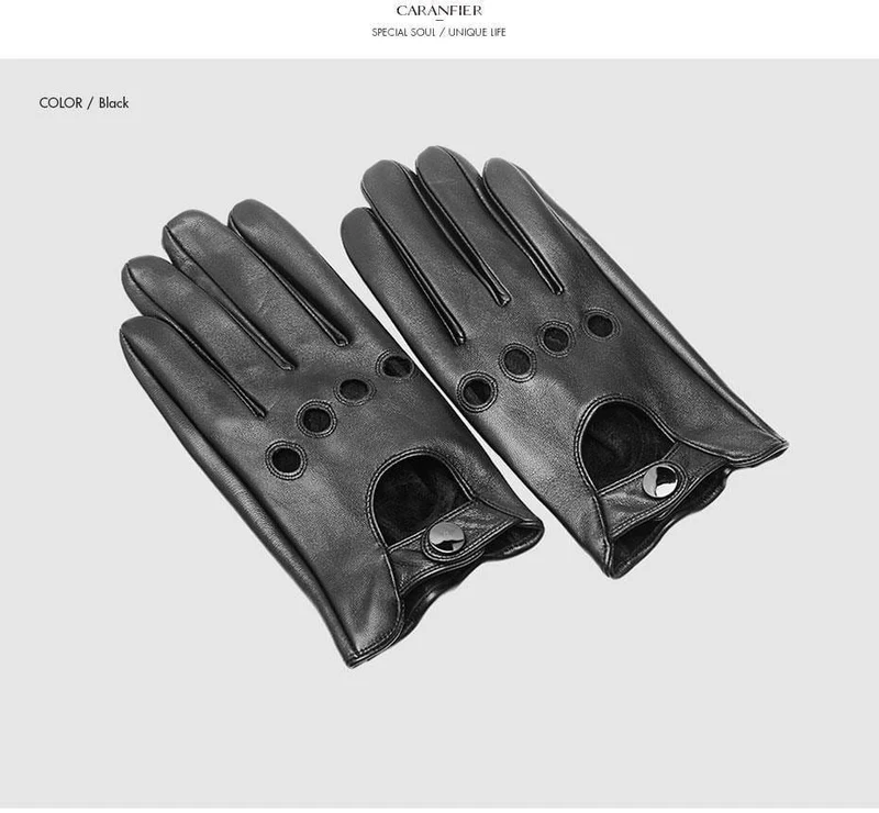 Echte Schaffelllederhandschuhe der Männer, die Auto-Motorrad-Fahrrad-Ziegenleder-Touch Screen Handschuhe fahren