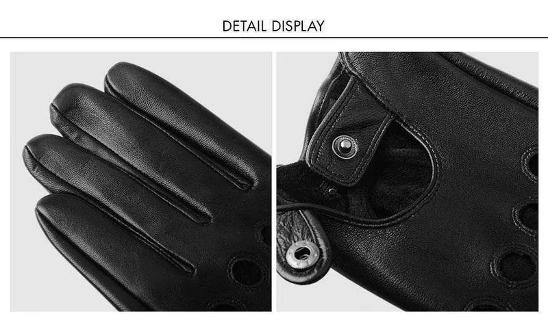 Echte Schaffelllederhandschuhe der Männer, die Auto-Motorrad-Fahrrad-Ziegenleder-Touch Screen Handschuhe fahren