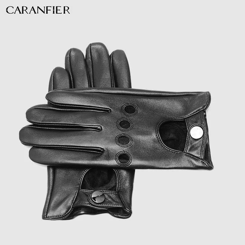 Echte Schaffelllederhandschuhe der Männer, die Auto-Motorrad-Fahrrad-Ziegenleder-Touch Screen Handschuhe fahren