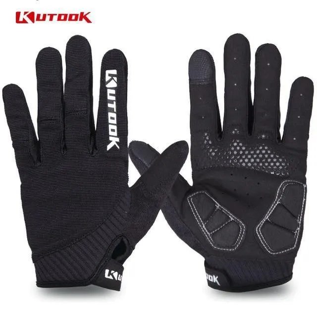 Winter Vollfingerhandschuhe Männer Touchscreen Anti-Schock Atmungsaktive Fitnesshandschuhe Gewichtheben Sport