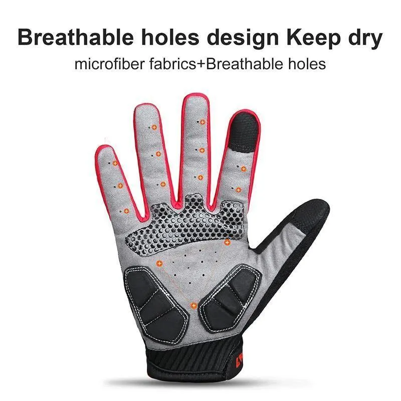 Winter Vollfingerhandschuhe Männer Touchscreen Anti-Schock Atmungsaktive Fitnesshandschuhe Gewichtheben Sport