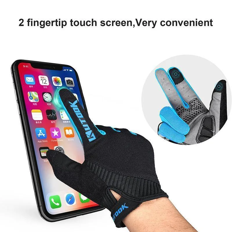 Winter Vollfingerhandschuhe Männer Touchscreen Anti-Schock Atmungsaktive Fitnesshandschuhe Gewichtheben Sport
