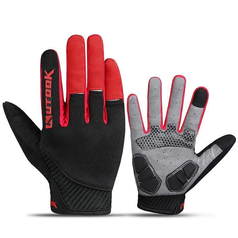 Winter Vollfingerhandschuhe Männer Touchscreen Anti-Schock Atmungsaktive Fitnesshandschuhe Gewichtheben Sport