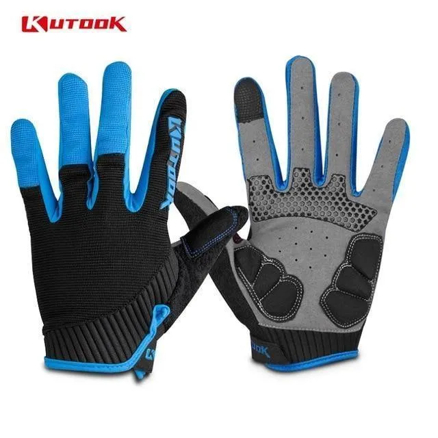 Winter Vollfingerhandschuhe Männer Touchscreen Anti-Schock Atmungsaktive Fitnesshandschuhe Gewichtheben Sport