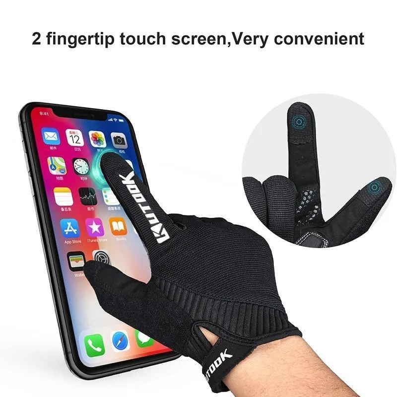 Winter Vollfingerhandschuhe Männer Touchscreen Anti-Schock Atmungsaktive Fitnesshandschuhe Gewichtheben Sport