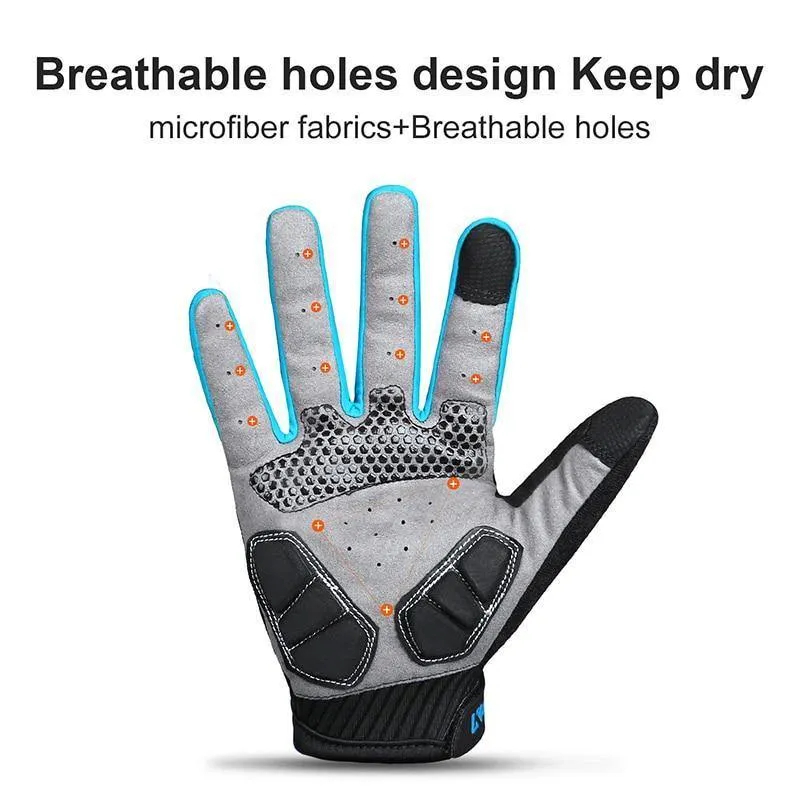Winter Vollfingerhandschuhe Männer Touchscreen Anti-Schock Atmungsaktive Fitnesshandschuhe Gewichtheben Sport