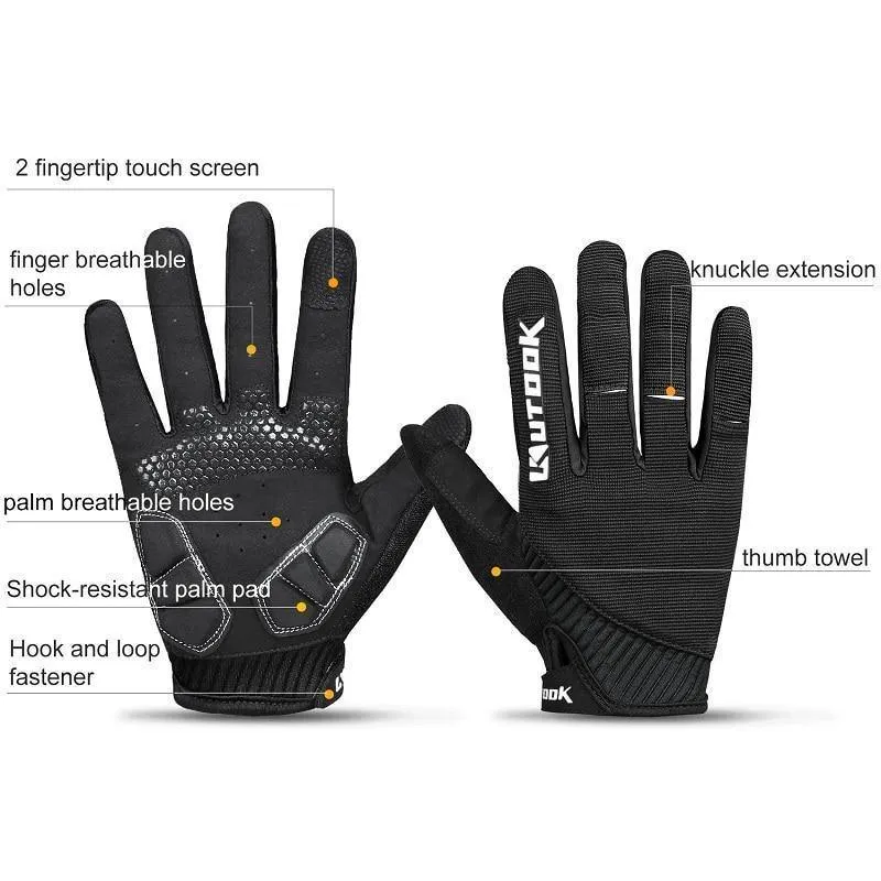 Winter Vollfingerhandschuhe Männer Touchscreen Anti-Schock Atmungsaktive Fitnesshandschuhe Gewichtheben Sport