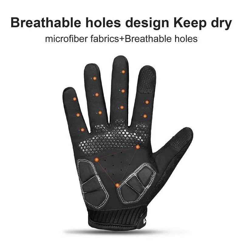 Winter Vollfingerhandschuhe Männer Touchscreen Anti-Schock Atmungsaktive Fitnesshandschuhe Gewichtheben Sport