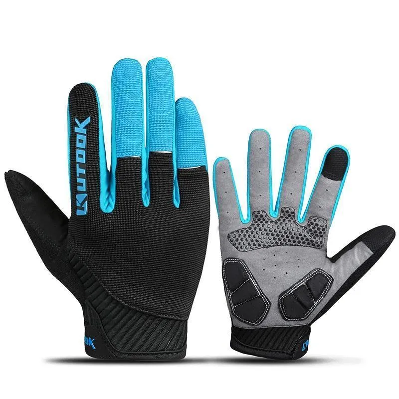 Winter Vollfingerhandschuhe Männer Touchscreen Anti-Schock Atmungsaktive Fitnesshandschuhe Gewichtheben Sport