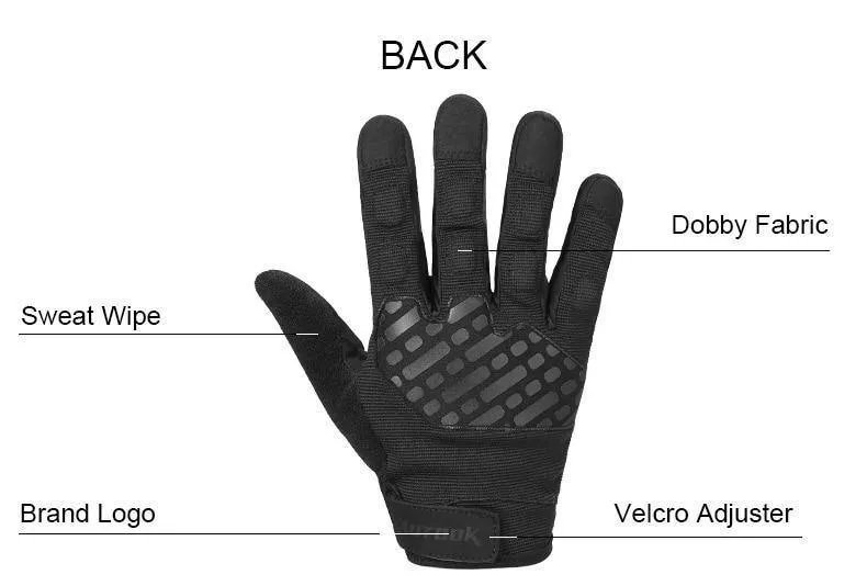 Winter Vollfingerhandschuhe Männer Touchscreen Anti-Schock Atmungsaktive Fitnesshandschuhe Gewichtheben Sport