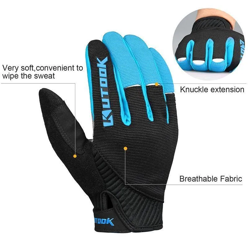 Winter Vollfingerhandschuhe Männer Touchscreen Anti-Schock Atmungsaktive Fitnesshandschuhe Gewichtheben Sport