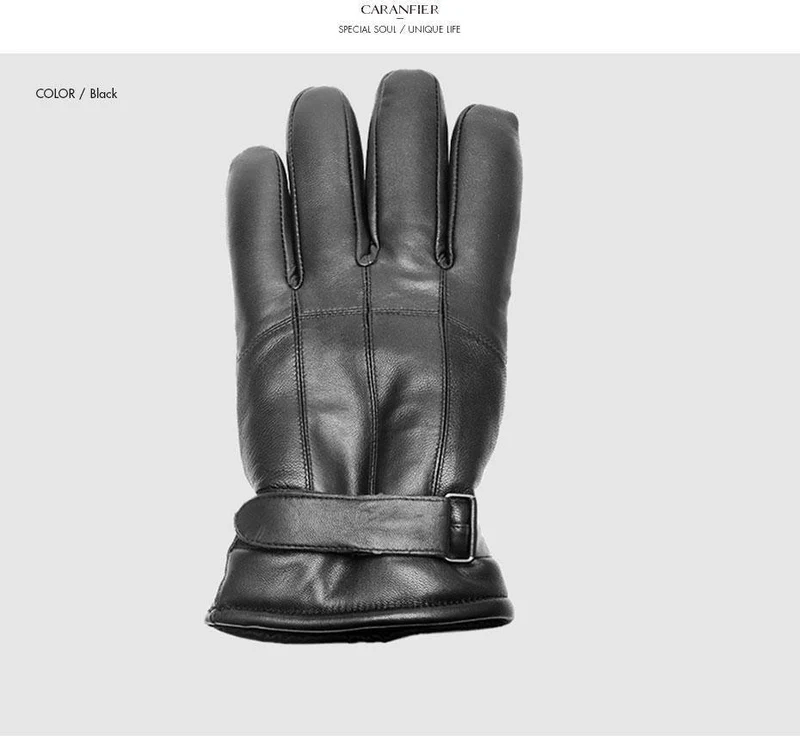 Herren Schaffell Handschuhe Echtes Leder Männer Winter Outdoor Plus Samt Warme Pelz Verdickung Thermal