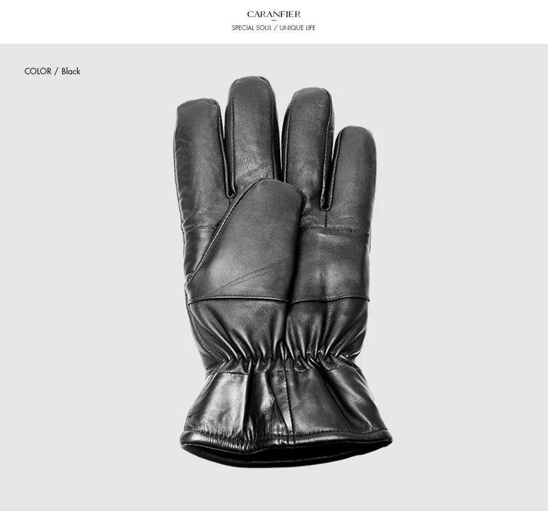 Herren Schaffell Handschuhe Echtes Leder Männer Winter Outdoor Plus Samt Warme Pelz Verdickung Thermal